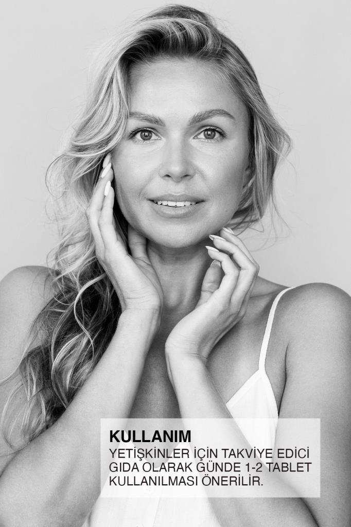 Bioxcin Beauty Booster 60 Tablet - Kolajen Nadh+ Co Q10 Glutatyon Biotin Astaksantin