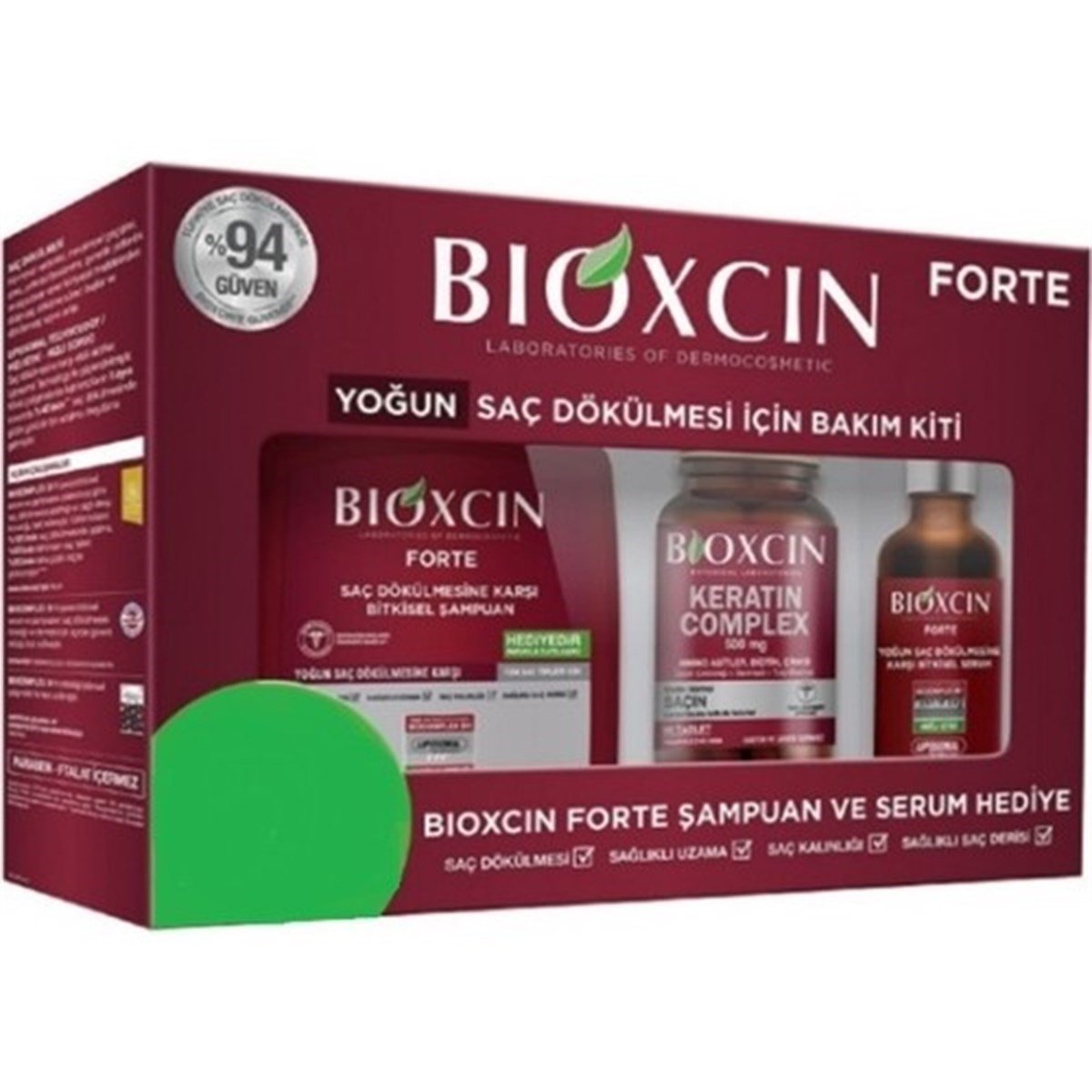 Bioxcin Forte Yoğun Bakım Kiti (Tablet - Şampuan - Serum)