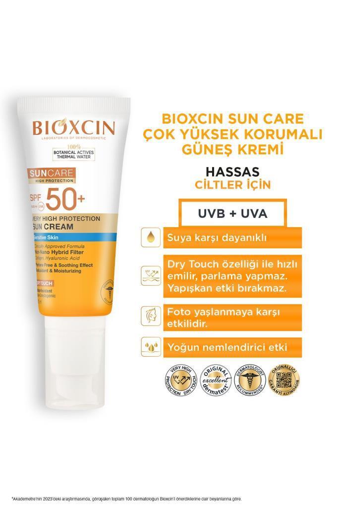 Bioxcin Hassas Ciltler İçin Çok Yüksek Korumalı Güneş Kremi 50 SPF 50 Ml