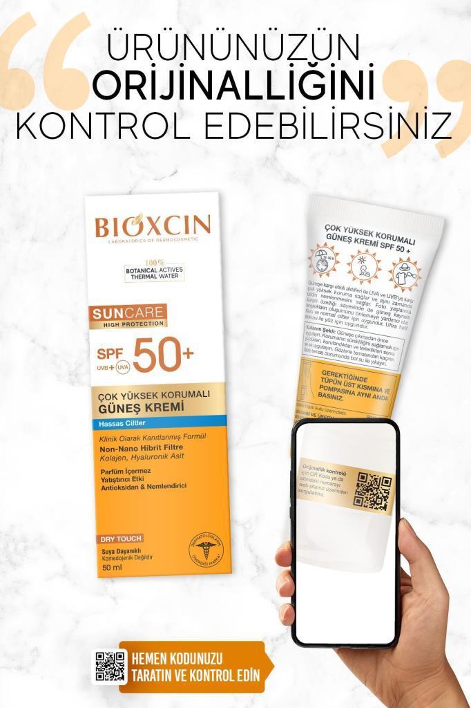 Bioxcin Hassas Ciltler İçin Çok Yüksek Korumalı Güneş Kremi 50 SPF 50 Ml