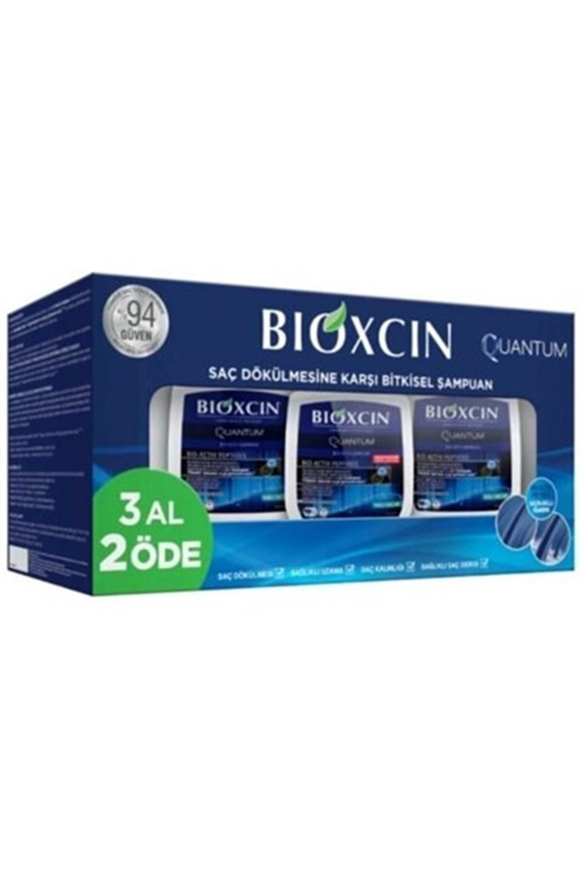 Bioxcin Quantum Bio-Activ Şampuan Kuru/Normal Saçlar İçin 3 Al 2 Öde