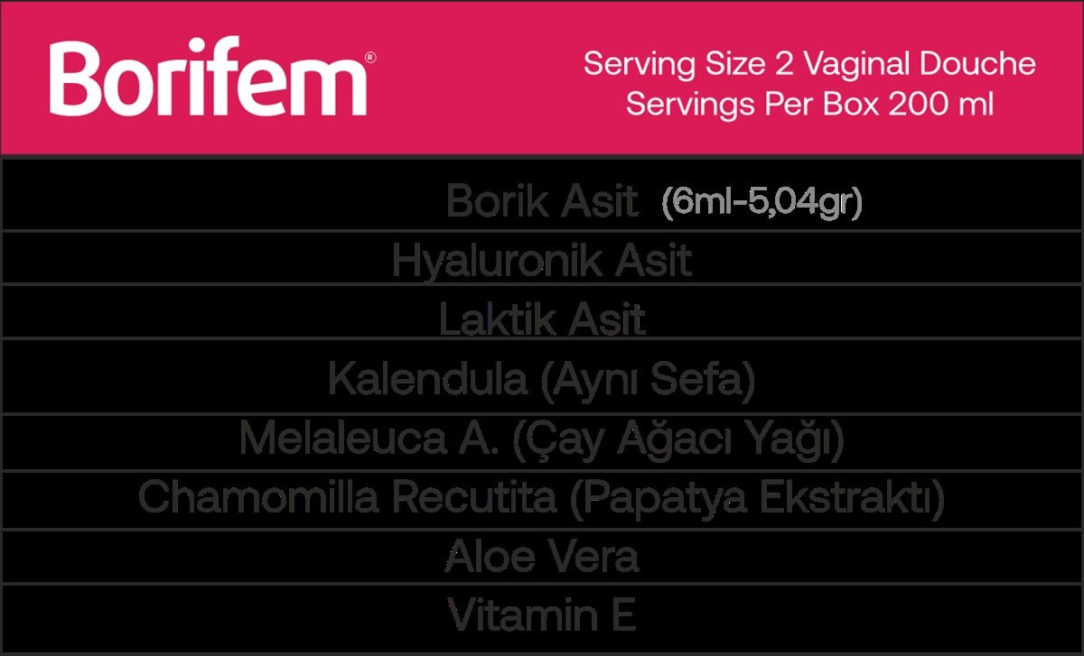 Borifem Vajinal Duş 200 ml-ORTHOGEN