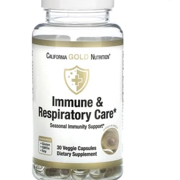 California Gold Nutrition Immune Respıratory Care 30 Veggie Capsules-California Gold Nutrition