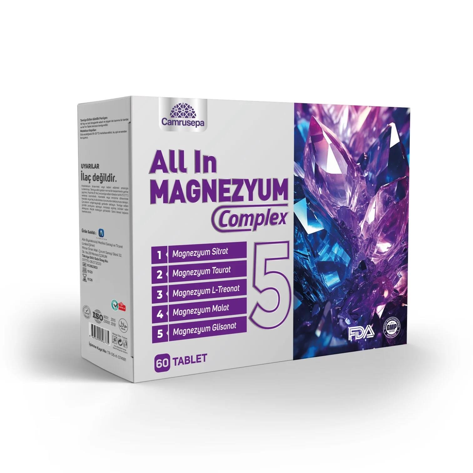 Camrusepa All In Magnezyum 60 Tablet-Camrusepa