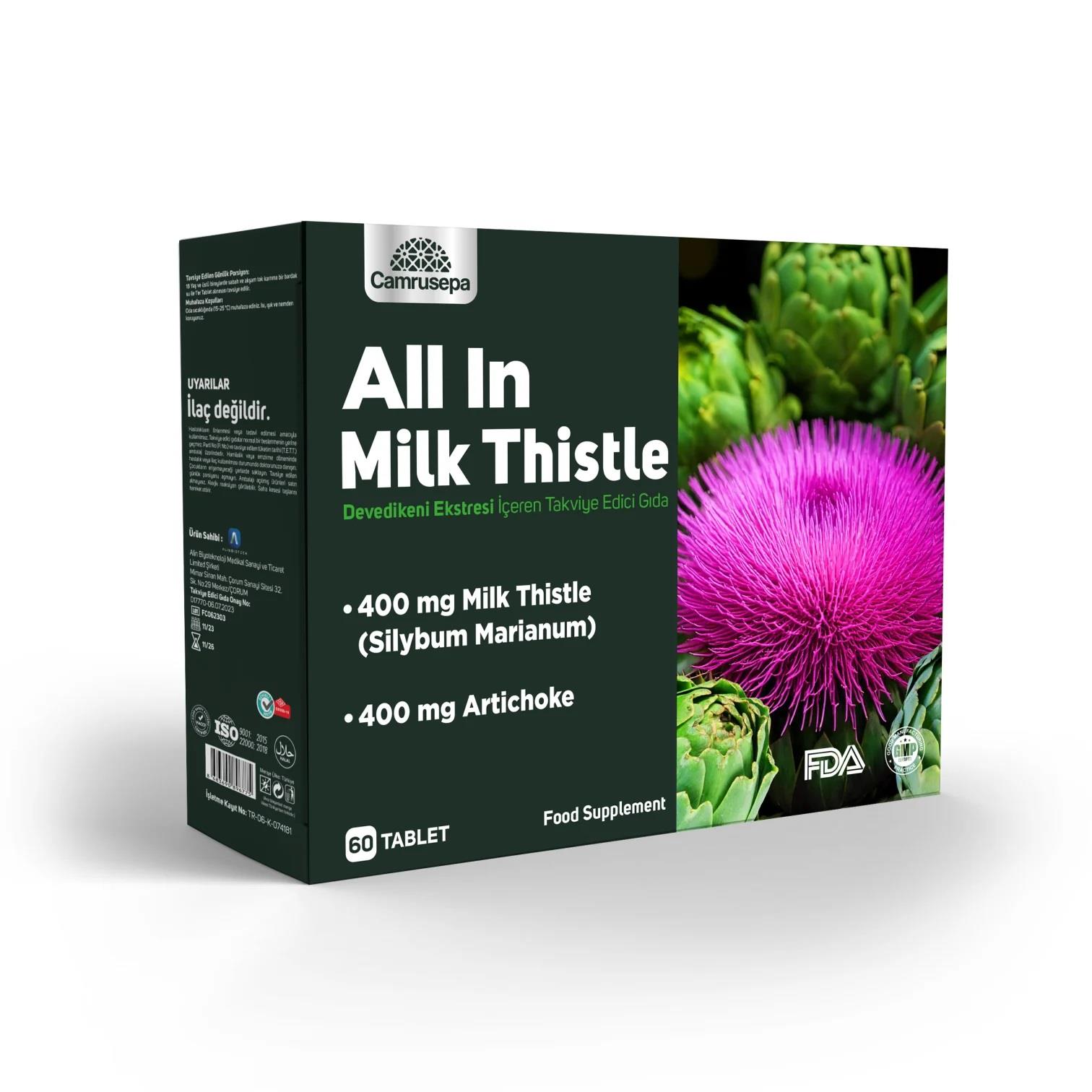 Camrusepa Milk Thistle 400 mg 60 Tablet-Camrusepa