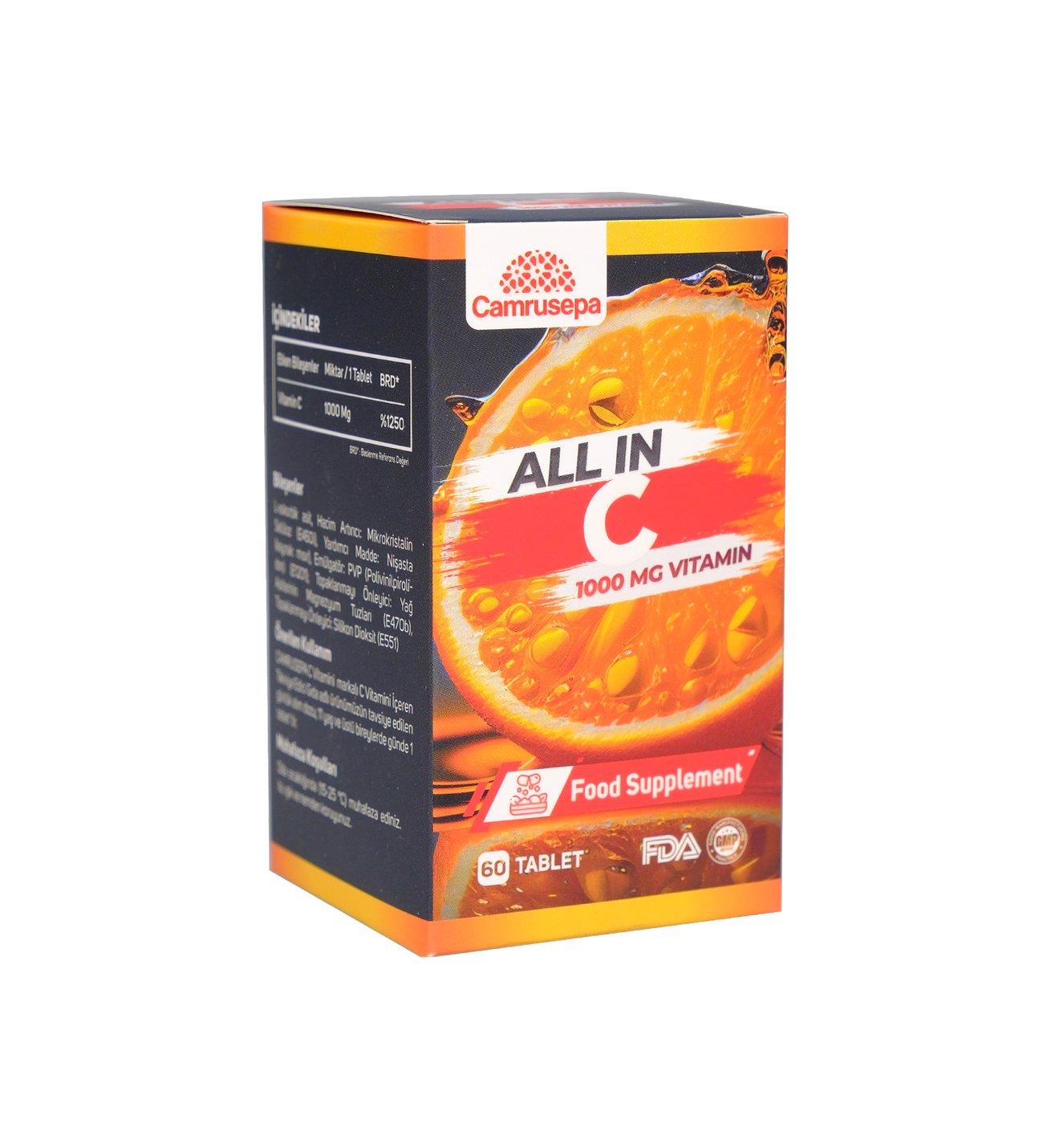 Camrusepa Vitamin C 60 Tablet-Camrusepa