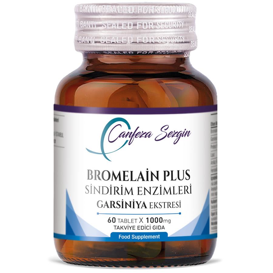 Canfeza Sezgin Bromelain Plus Sindirim Enzimleri Garsiniya 60 Tablet-CANFEZA SEZGİN