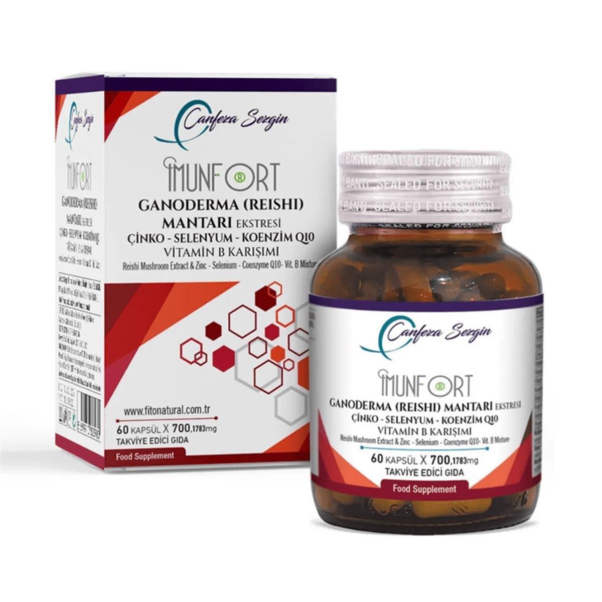 Canfeza Sezgin Imunfort Ganoderma Mantarı Ekstresi Vitamin B Karışımı 60 Kapsül-CANFEZA SEZGİN