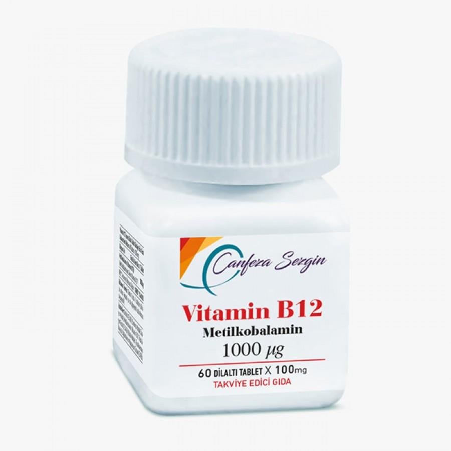 Canfeza Sezgin Vitamin B12 Metilkobalamin 60 Tablet-CANFEZA SEZGİN