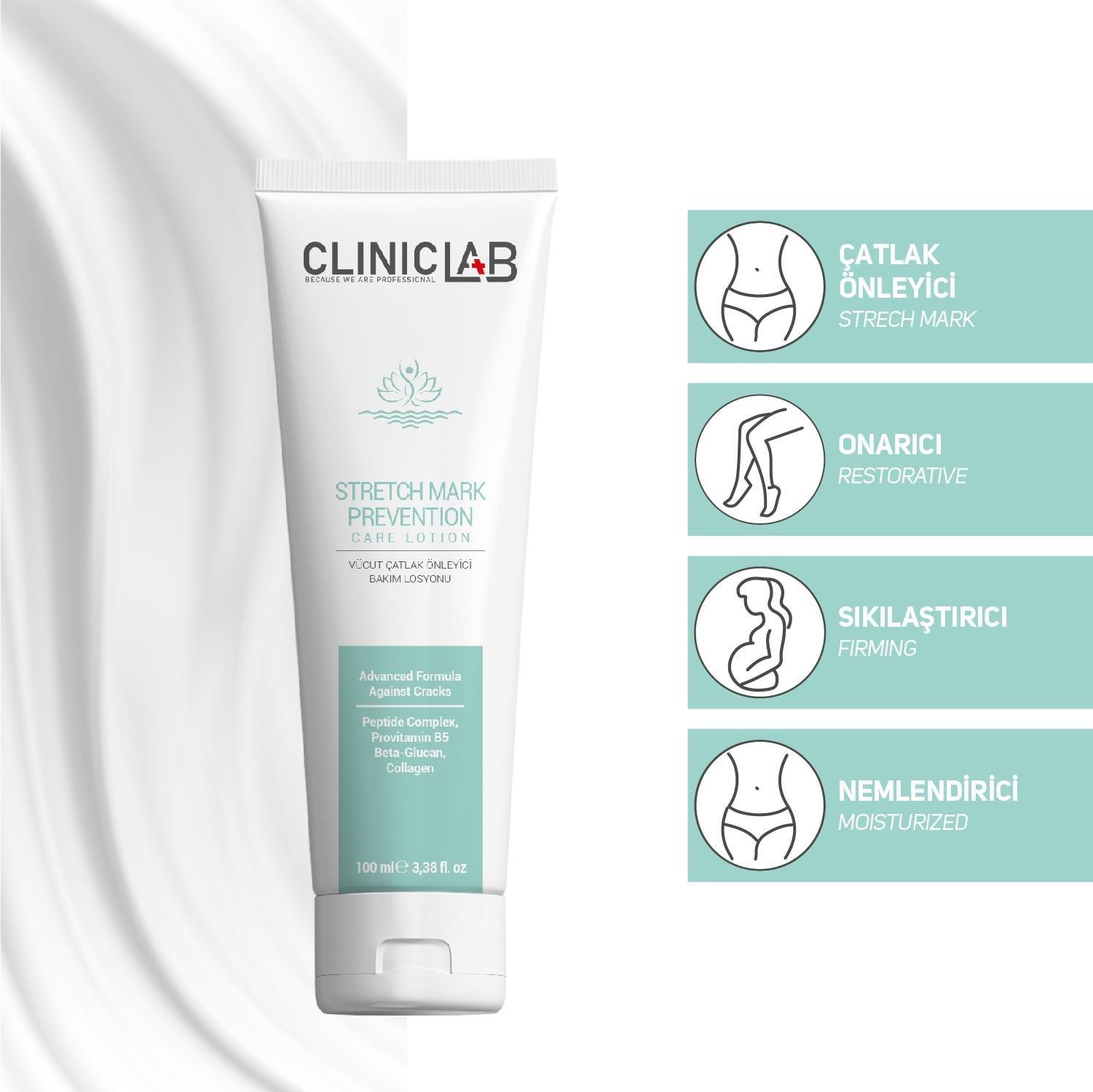 Cliniclab Vücut Çatlak Önleyici Bakım ve Onarım Losyonu 100 ml-Cliniclab