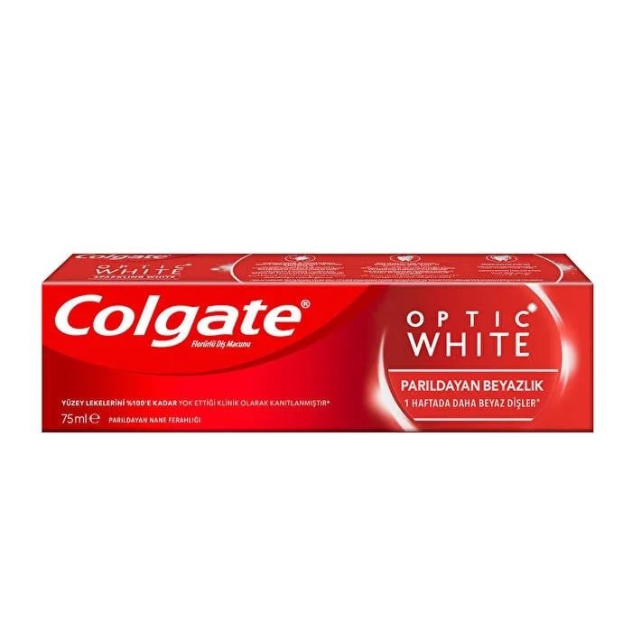 Colgate Optic White Parıldayan Beyazlık Diş Macunu 75 ml-Colgate