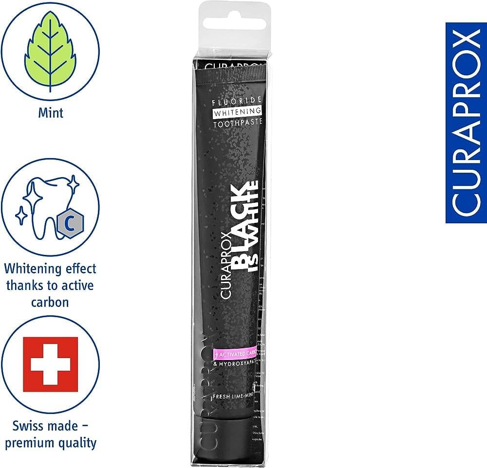 Curaprox Black İs White Carbon Diş Macunu 90 ml-Curaprox