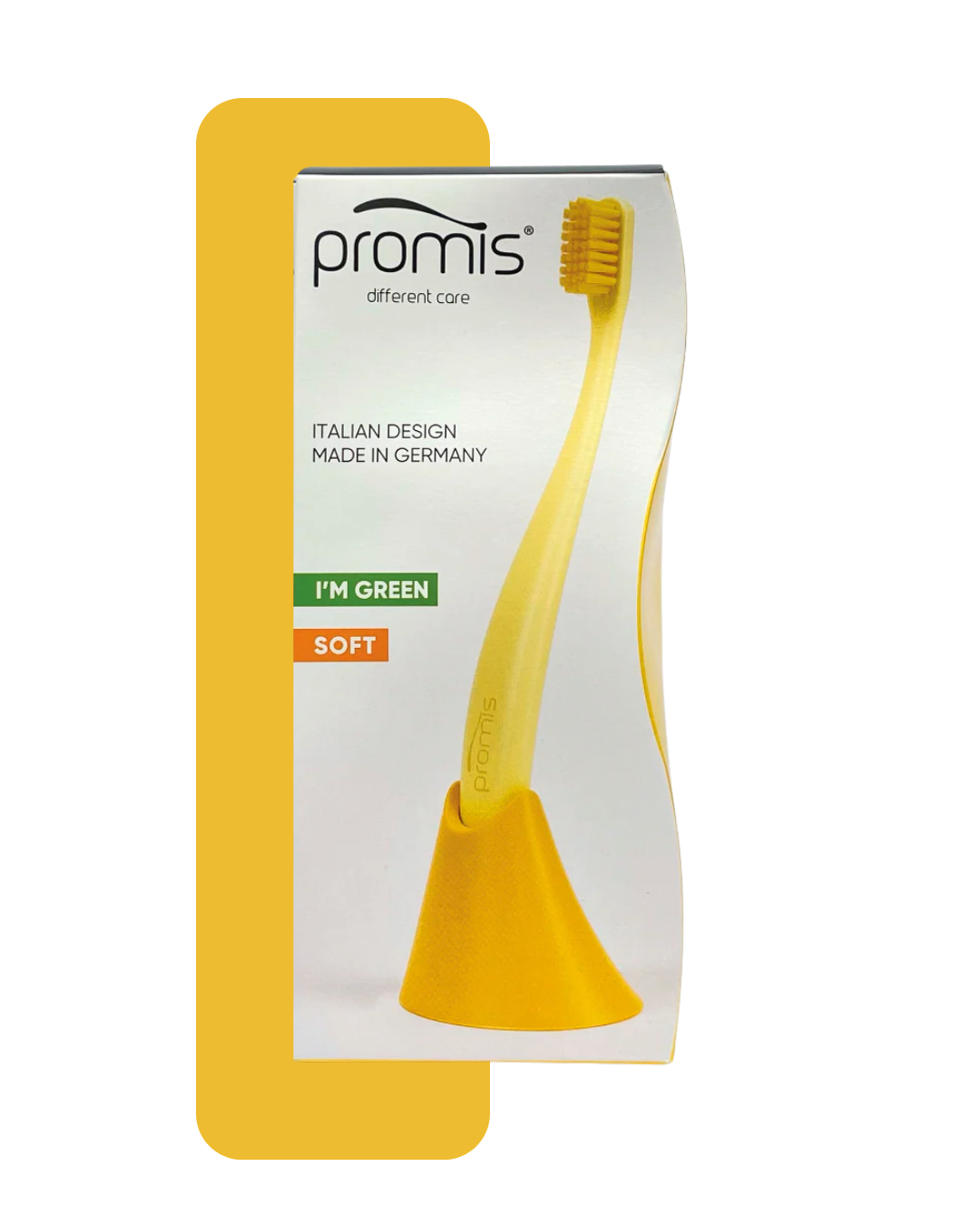 Curaprox Promis Biplastic Single Diş Fırçası 6750 - Soft - Yellow - Tutucu Hediyeli-Curaprox