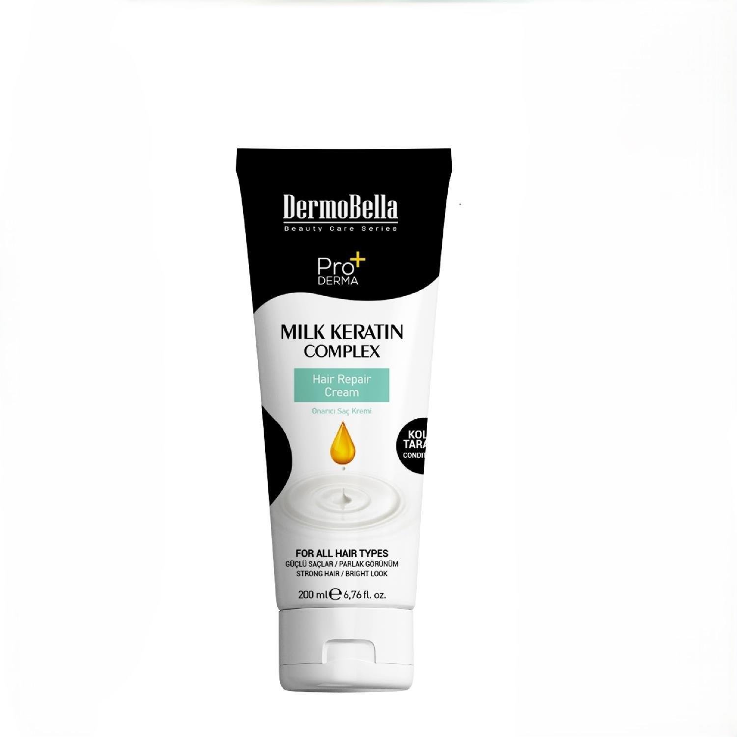 Dermo Bella Milk Keratin Complex Saç Kremi 200 ml-DermoBella