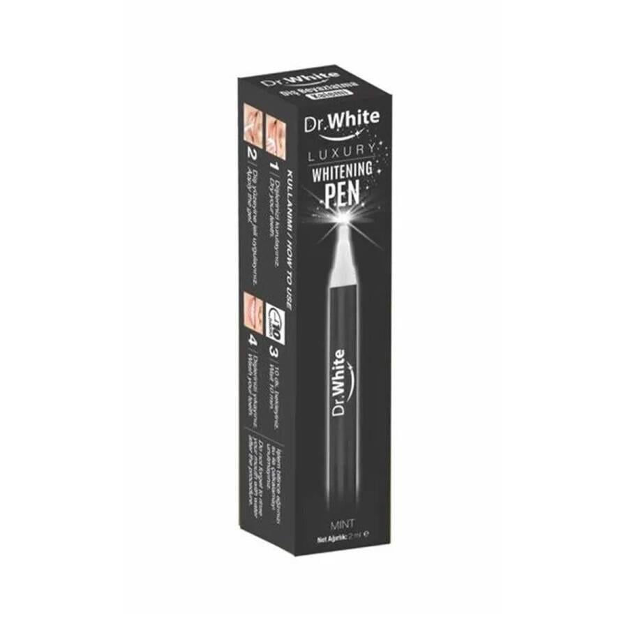 Dr. White Luxury Whitening Pen Black Diş Beyazlatma Kalemi 2 ml-Dr. White