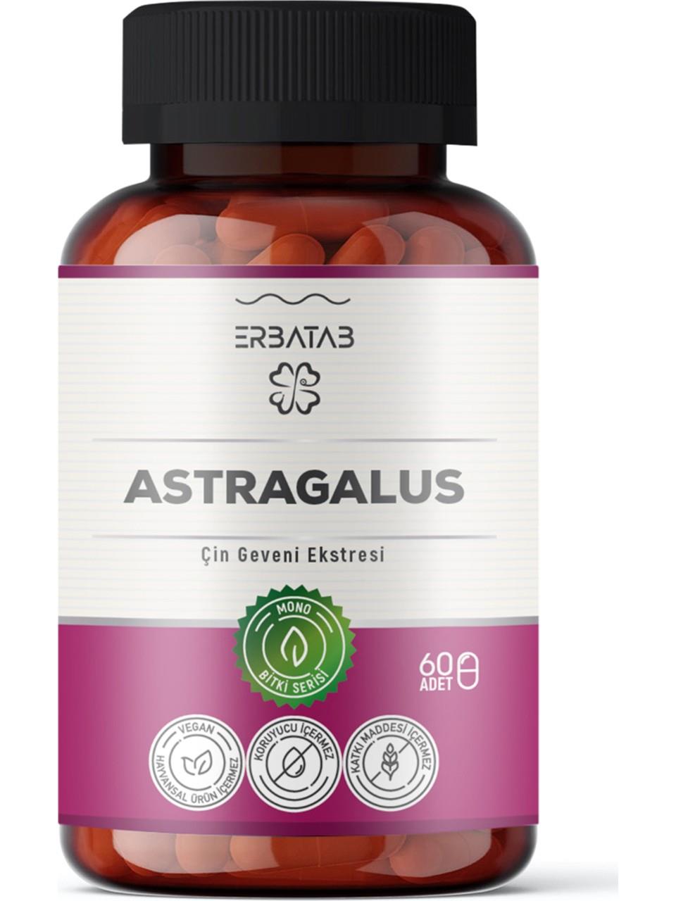 Erbatab Astragalus Çin Geveni Ekstresi 60 Kapsül-Erbatab