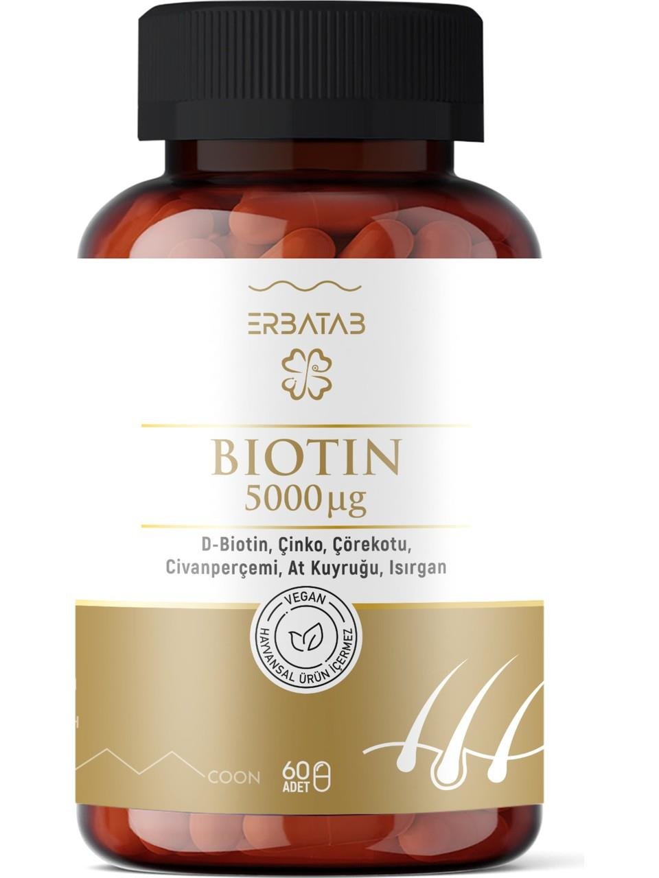 Erbatab Biotin 60 Kapsül-Erbatab