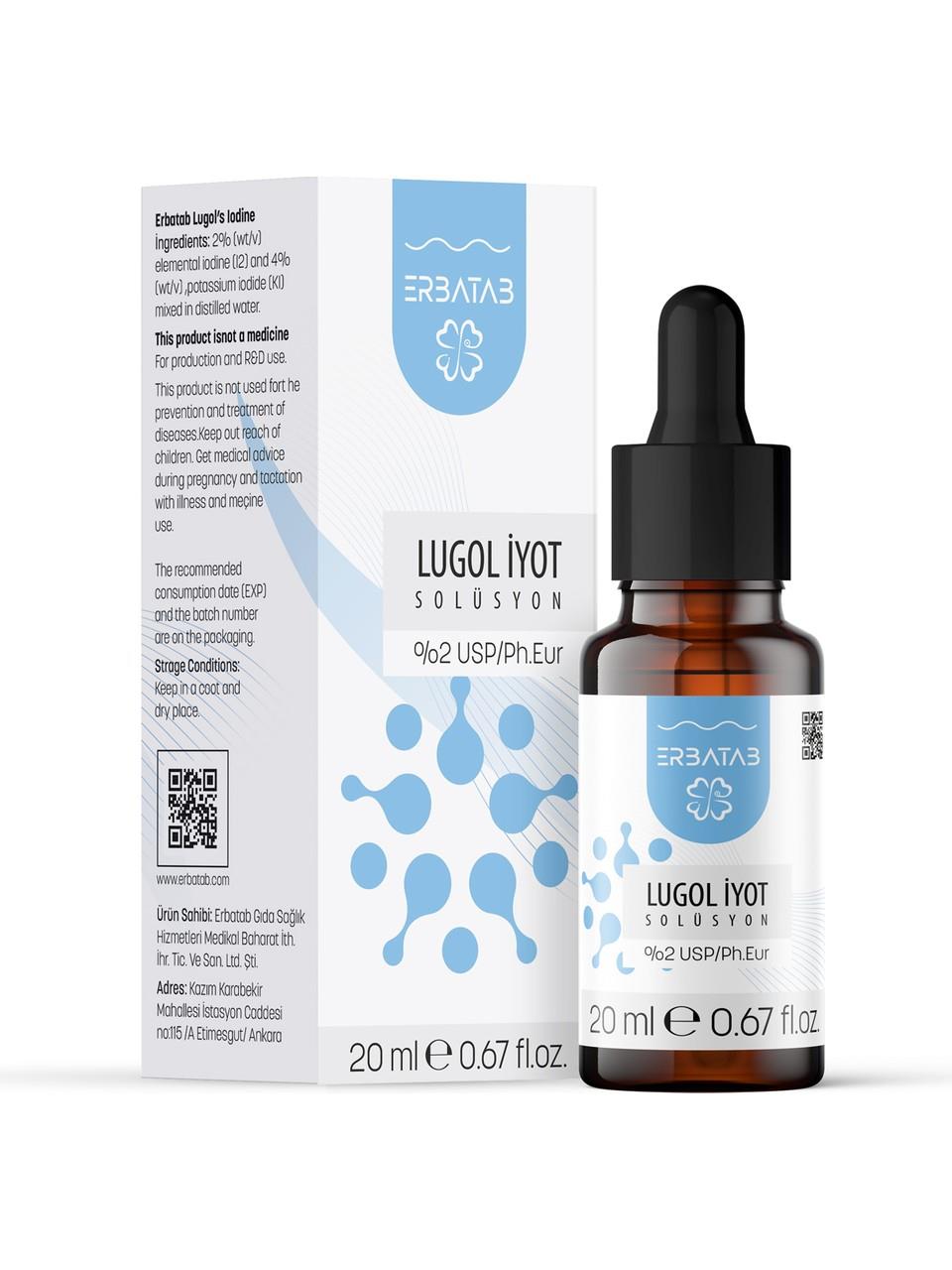 Erbatab Lugol İyot %2 20 ml-Erbatab