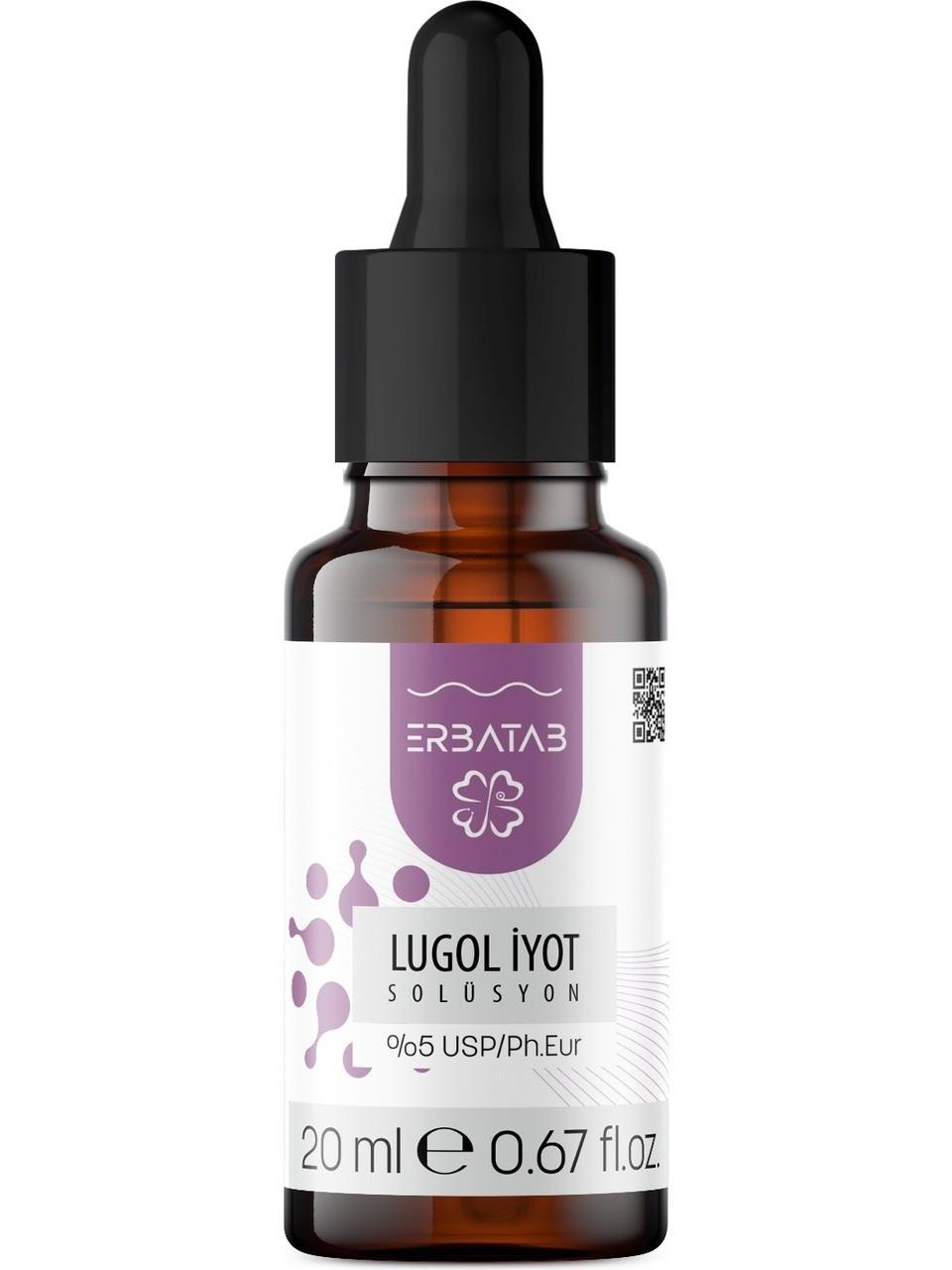 Erbatab Lugol İyot %5 20 ml-Erbatab
