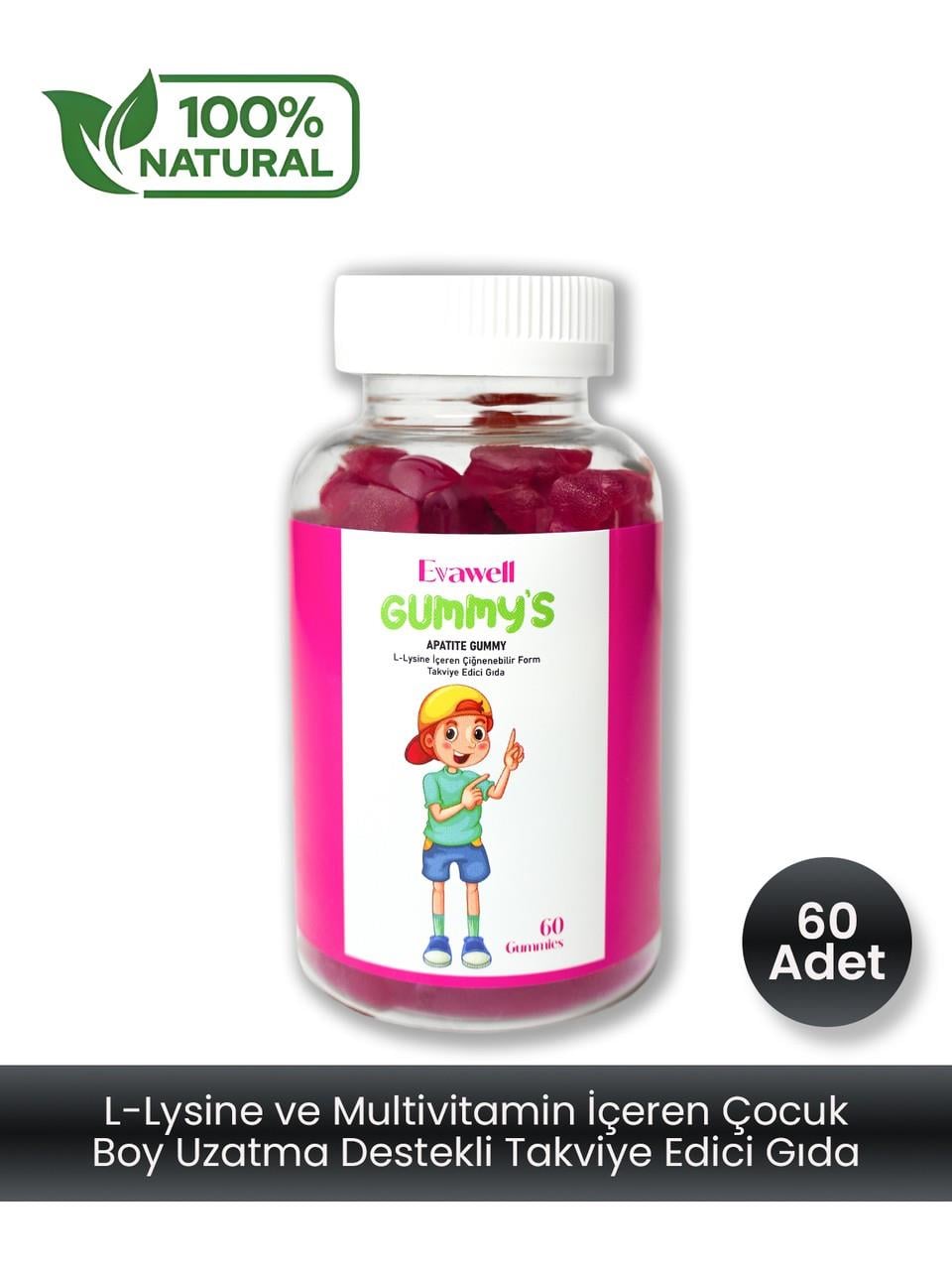 Evawell L-Arjinin & Multivitamin 60 Gummies-Evawell
