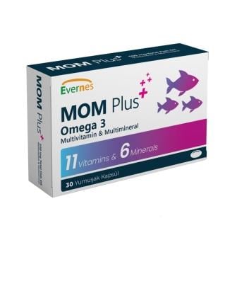 Evernes Mom Plus 30 Yumuşak Kapsül-Evernes