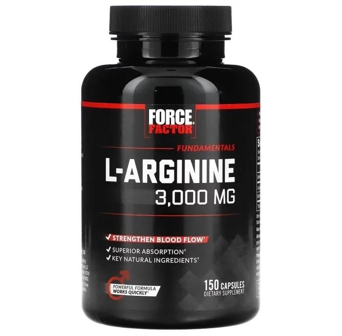 Force Factor L-Arginine 3,000 mg 150 Capsules-Force Factor