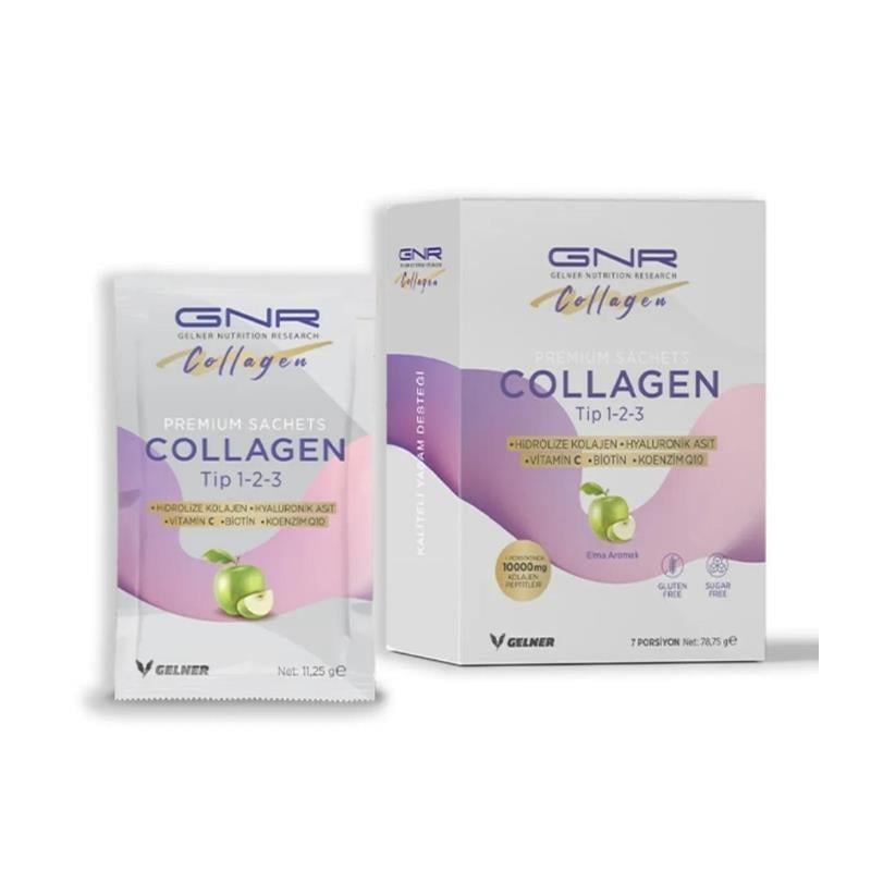 GNR Collagen Tip 1-2-3 Elma Aromalı 7 Saşe-GNR COLLAGEN