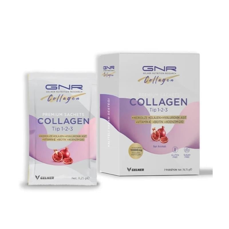 GNR Collagen Tip 1-2-3 Saşe Nar Aramolı 7 Porsiyon-GNR COLLAGEN