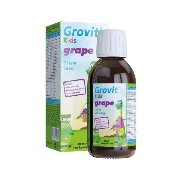 Grovit Kids Grape Şurup 150 ml-Grovit