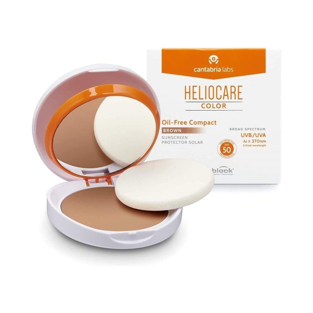 Heliocare Color SPF 50 Oil Free-Compact 10g BROWN ( ESMER )-Heliocare