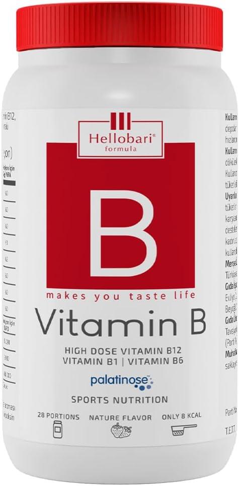 Hellobari Formula Vitamin B Yüksek Doz Vitamin B12 28 Porsiyon-Hellobari Formula