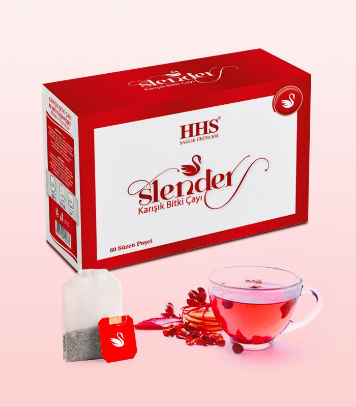 HHS Slender Bitkisel Zayıflama Çayı 60 Süzen Poşet-HHS
