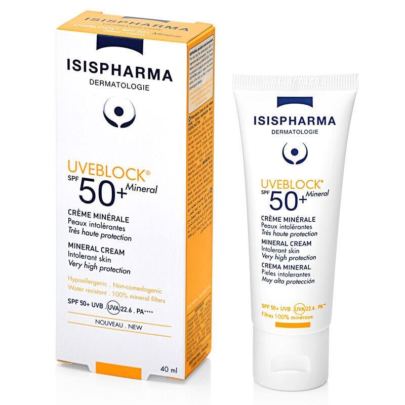 Isis Pharma Uveblock SPF 50+ Mineral Cream 40 ml-Isis Pharma