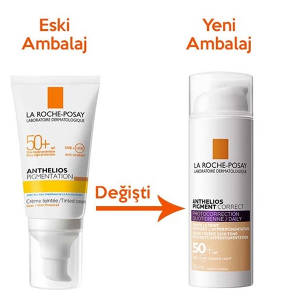 La Roche Posay Anthelios UV Daily Pigmentcorrect Medium SPF 50+ 50 ml Leke Karşıtı ve Cilt Tonu Eşitleyici Güneş Koruyucu Yüz Kremi