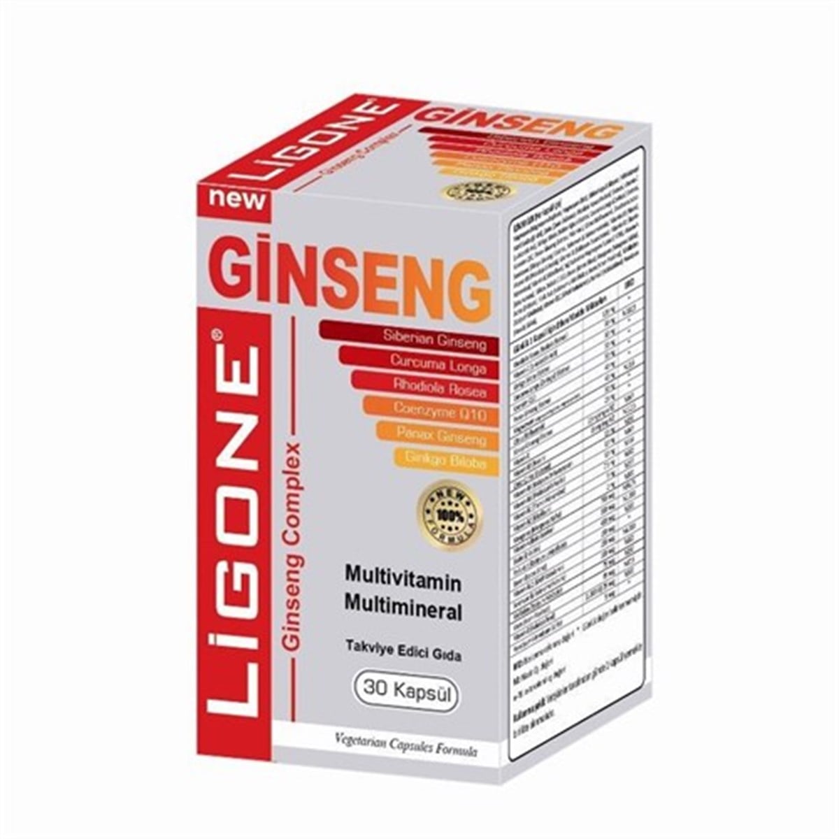 Ligone Ginseng Complex Multivitamin Multimineral 30 Kapsül