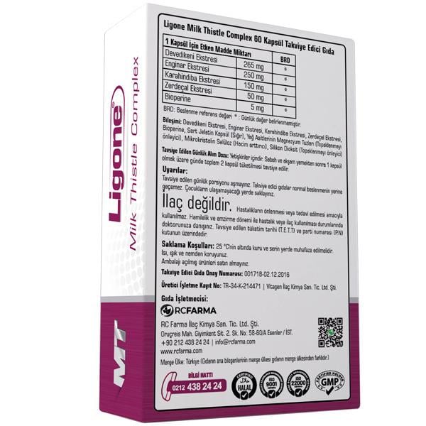 Ligone Milk Thistle Complex 60 Kapsül-RCfarma
