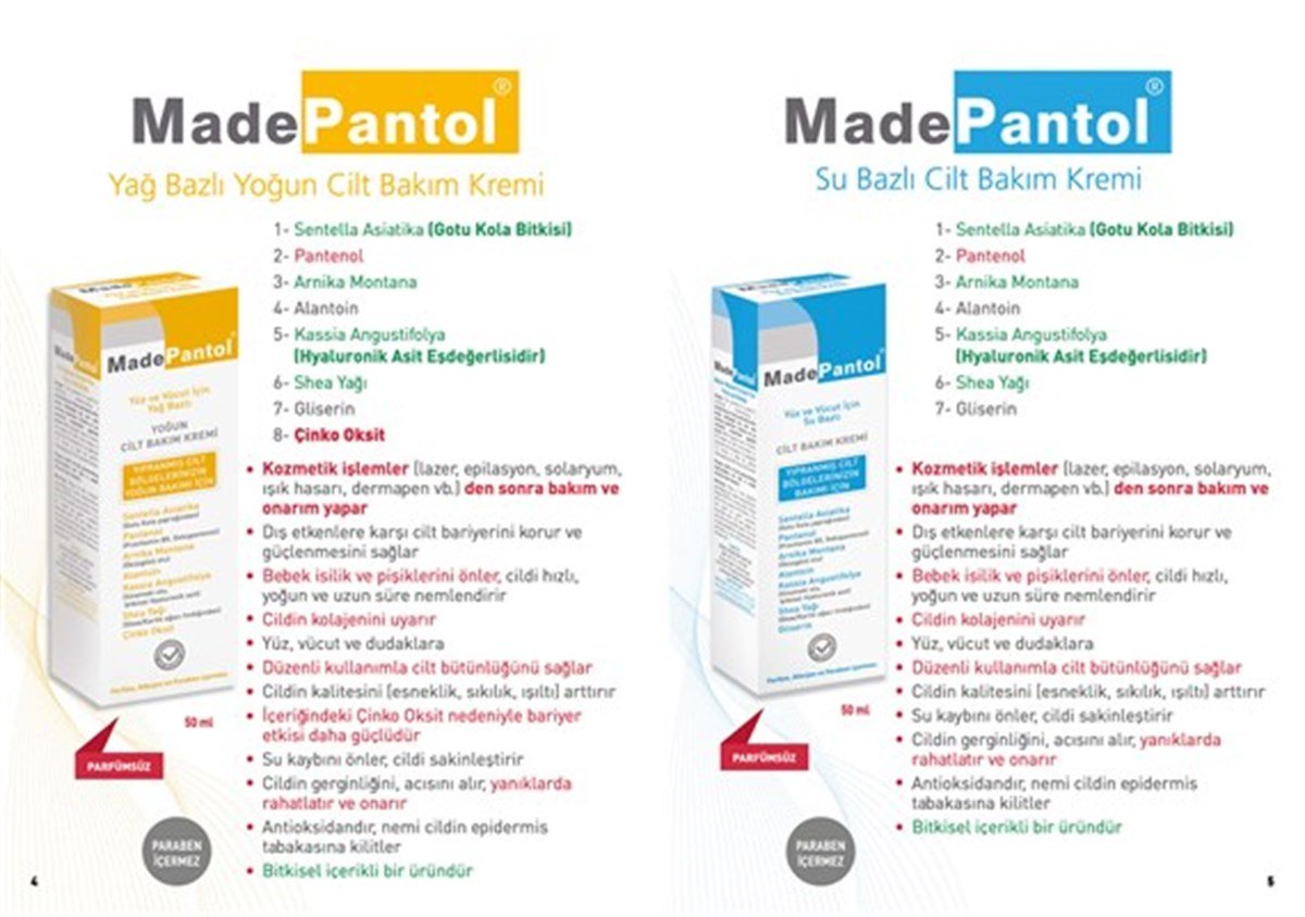 MadePantol Su Bazlı Cilt Bakım Kremi 50 ml-Dermadolin