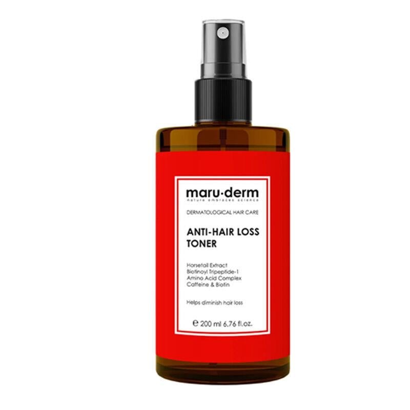 Maruderm Biotin Kafein Dökülme Karşıtı Saç Toniği Sağlıklı Uzamaya Yardımcı Vegan 200 ml-Maruderm