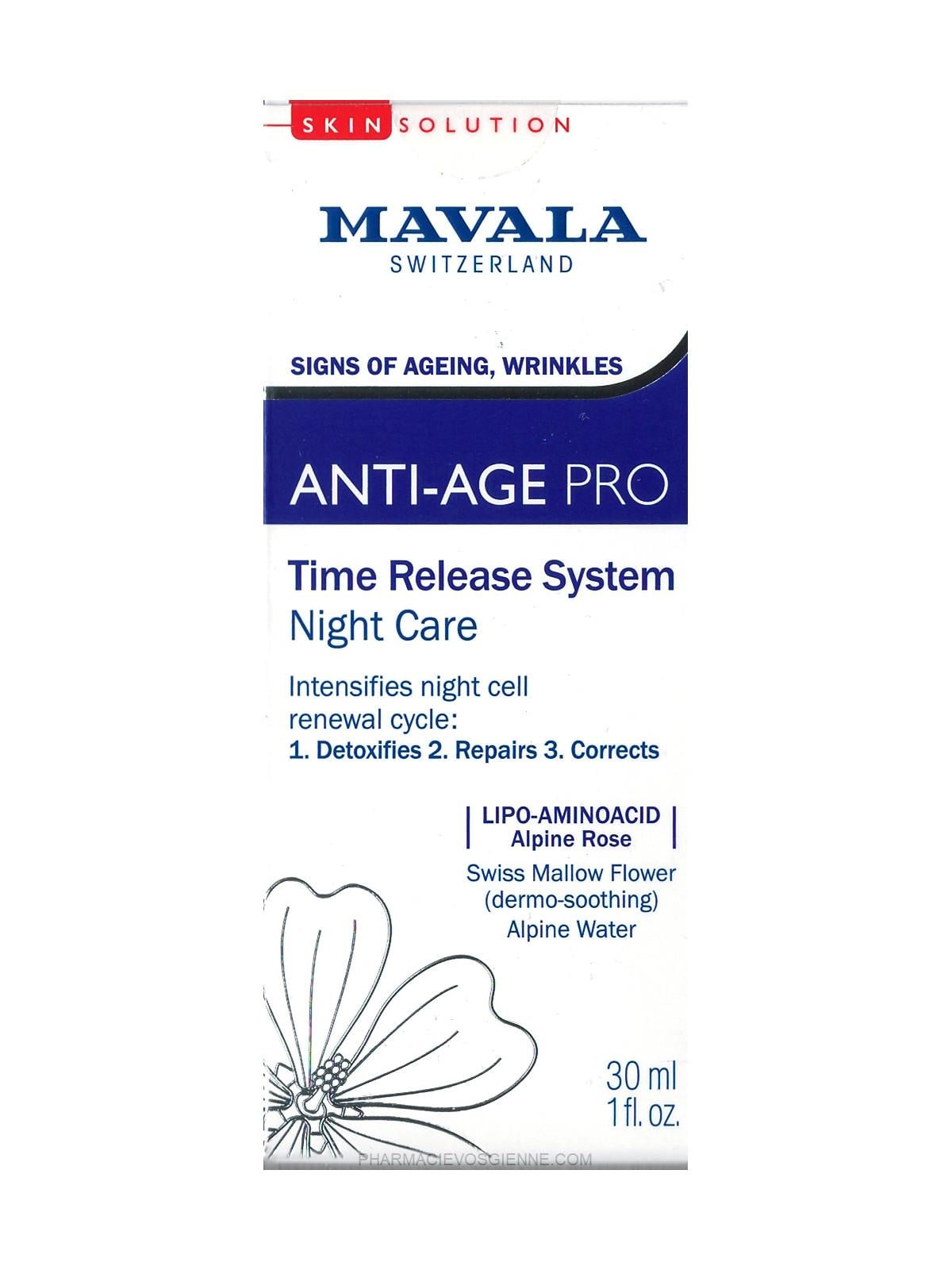 Mavala Anti-Age Pro Time Release System Night Care 30 ml-Mavala