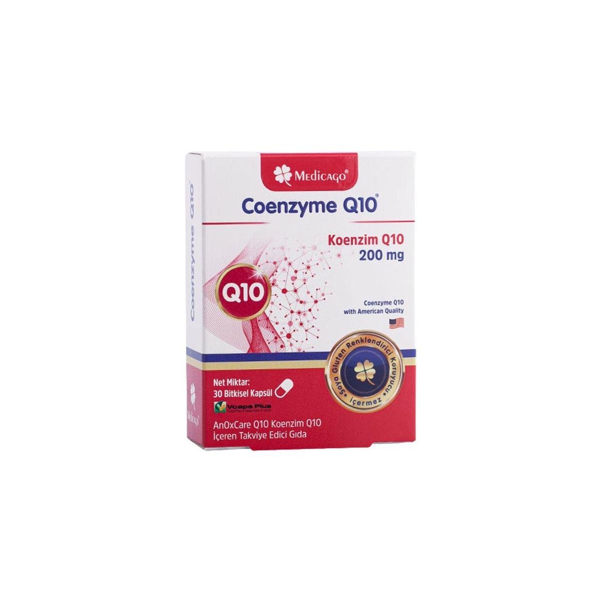 Medicago Coenzyme Q10 200 mg 30 Kapsül -MEDİCAGO