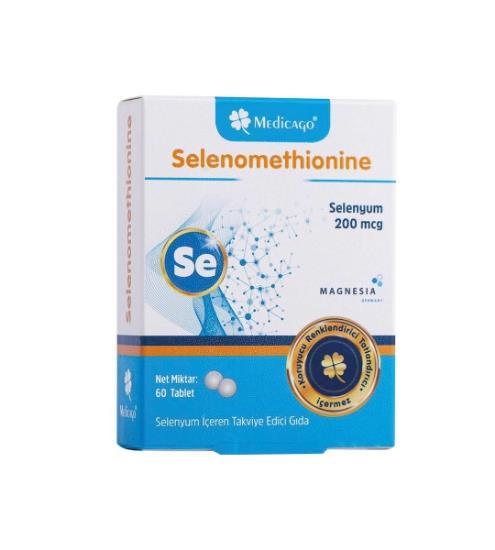 Medicago Selenomethionine Selenyum 200 mcg 60 Tablet-MEDİCAGO