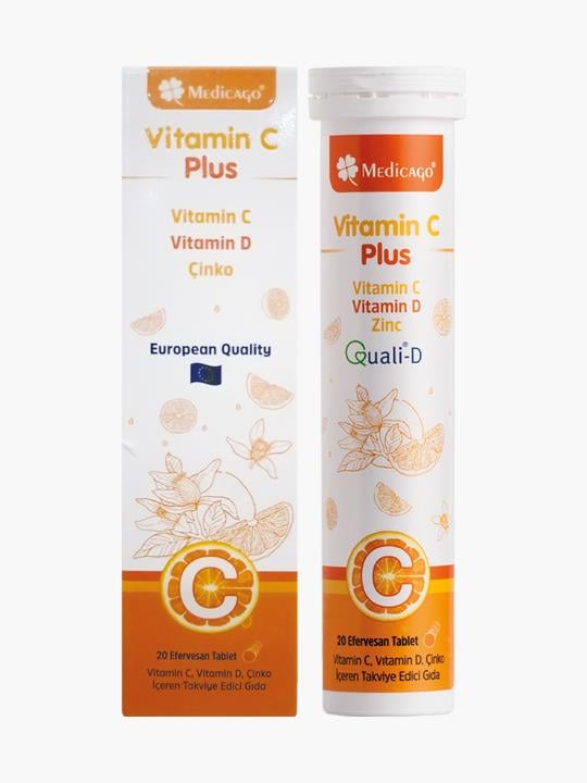 Medicago Vitamin C Plus 20 Efervesan Tablet-MEDİCAGO
