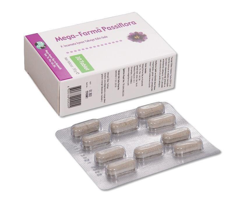 Mega Farma Passiflora 30 Tablet-Mega Farma