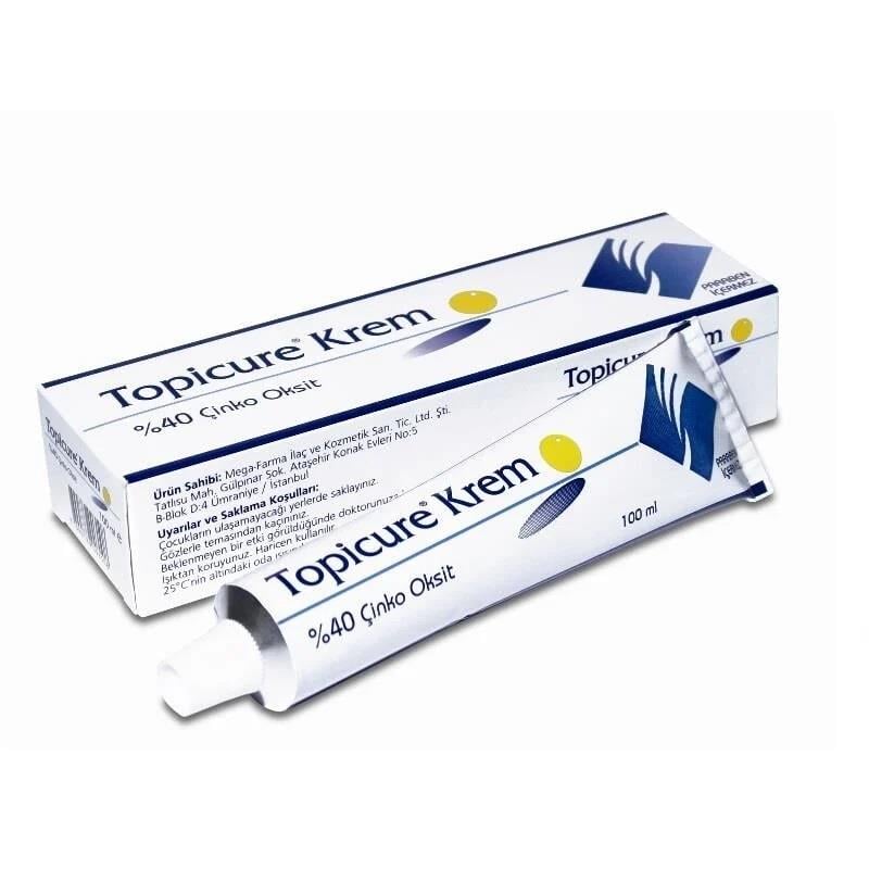 Mega Farma Topicure Krem %40 Çinko Oksit 100 ml-Mega Farma