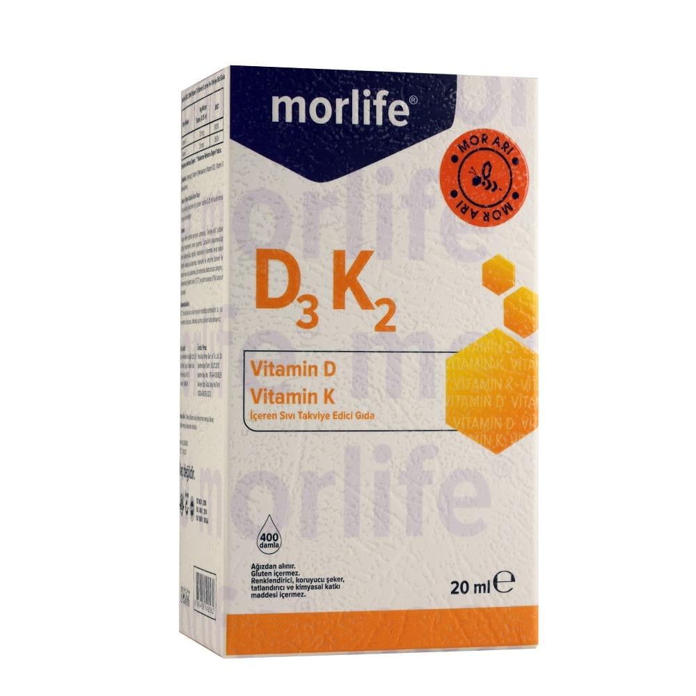 Mor Life D3K2 Damla 20 ml-Morlife