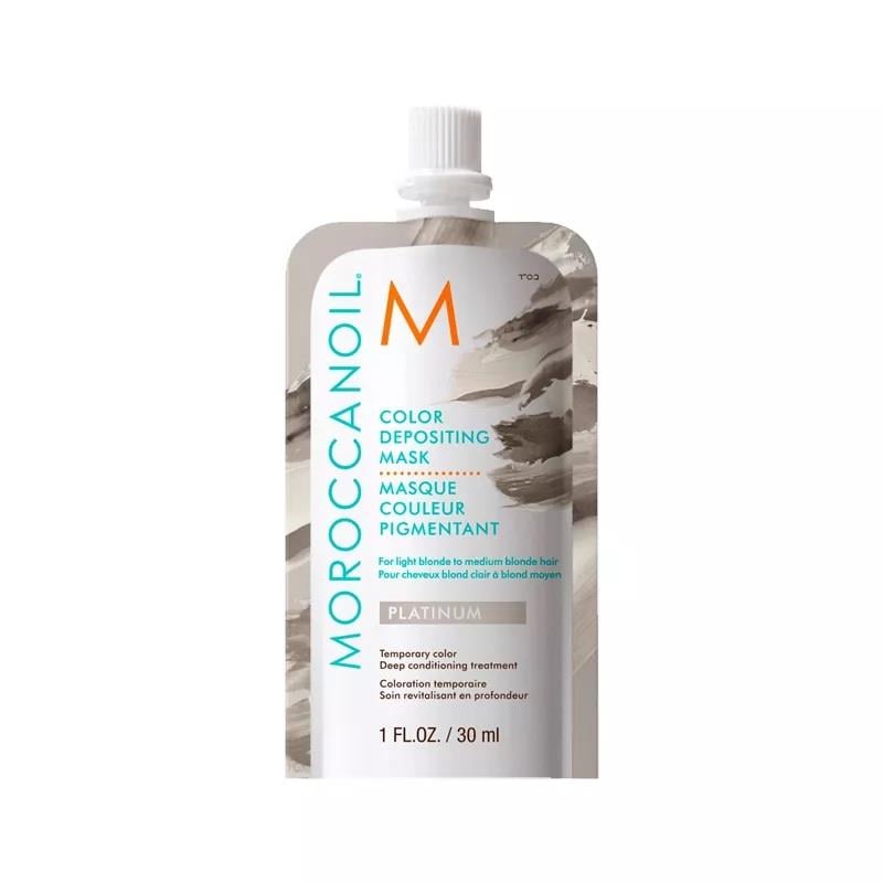 Moroccanoil Color Depositing Mask Platinum İrize Renk Tazeleyici Bakım Maskesi Mini 30 ml-Moroccanoil