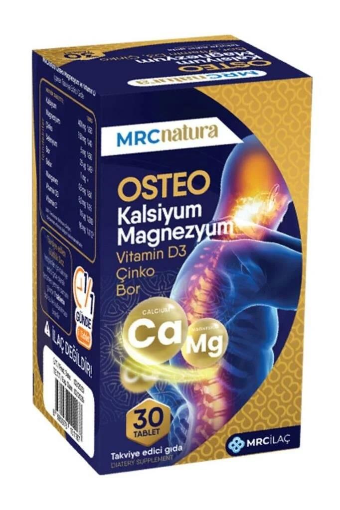 Mrc Natura Osteo Kalsiyum Magnezyum 30 Tablet-MRC Natura