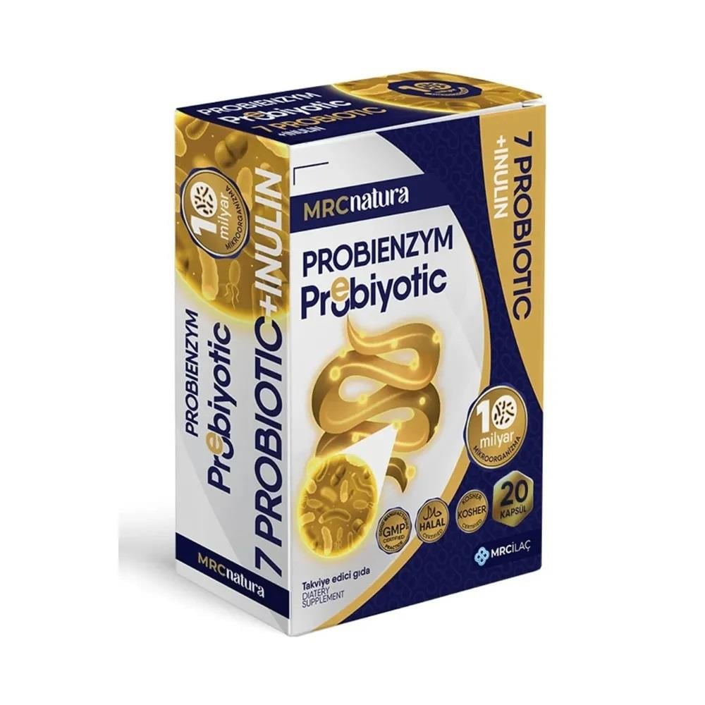 Mrc Natura Probienzym Probiyotik 10 Milyar İnulin Prebiyotik 20 Kapsül-MRC Natura