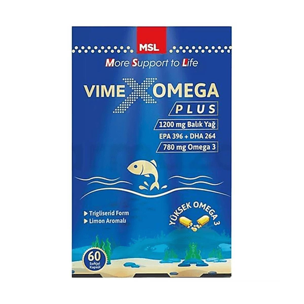 MSL Vimex Omega Plus 60 Kapsül-MSL