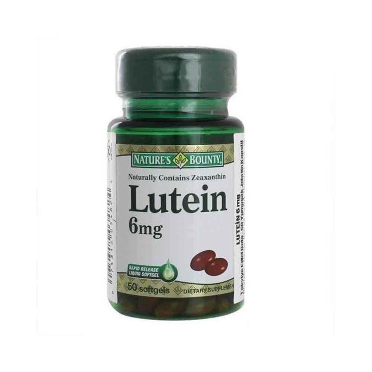 Nature's Bounty Lutein 6 mg 50 Kapsül